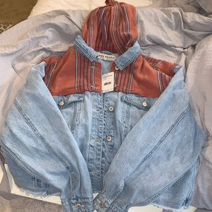 Free People baja wash jean jacket